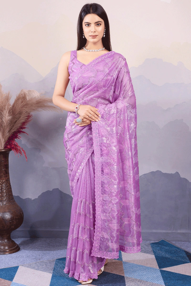 Fancy Designer Saree For Wedding Function