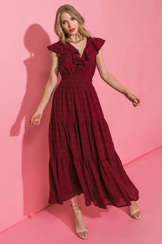 NEVER A DULL WOVEN MIDI DRESS