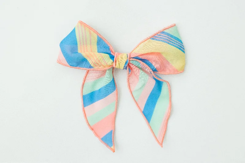 Sunny Stripes Hair Bow