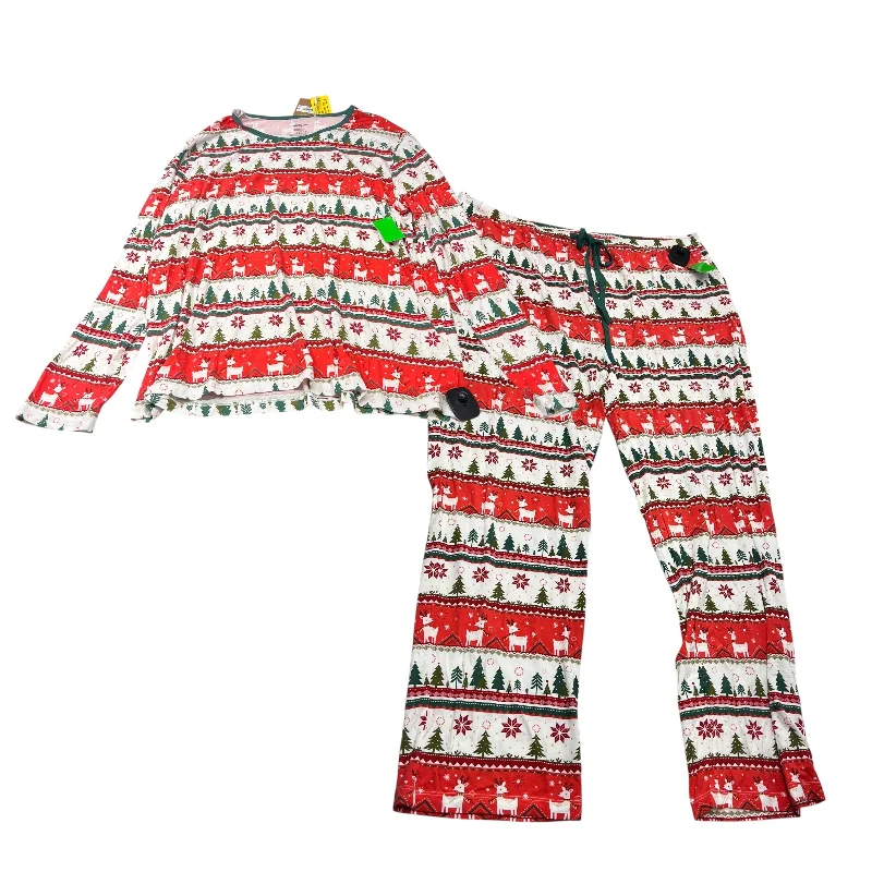 Pants Set 2pc By Angel Dear In Red, Size: Xl