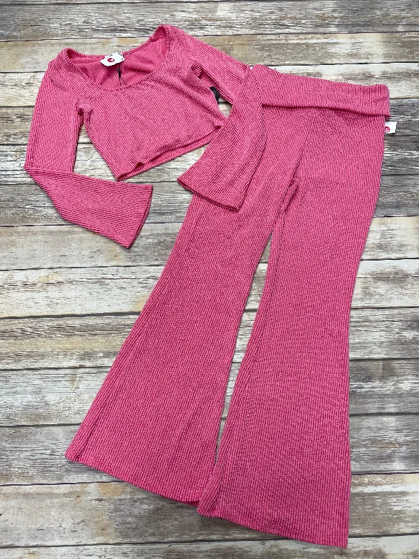 Pink Pants Set 2pc Fashion Nova, Size L