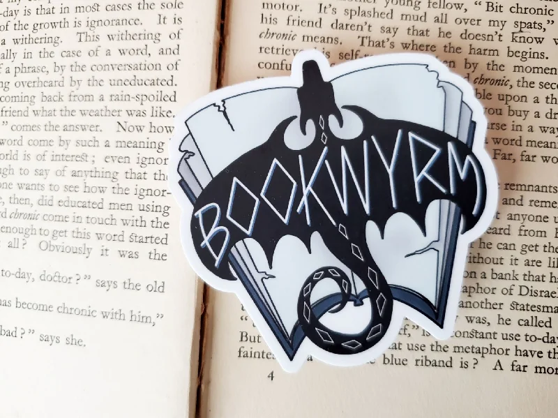 Bookwyrm Dragon Sticker