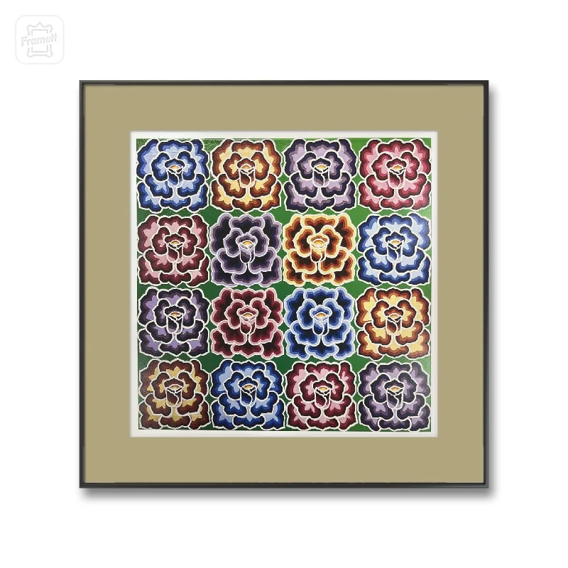 Bright Flower Pattern Giclée Art Print