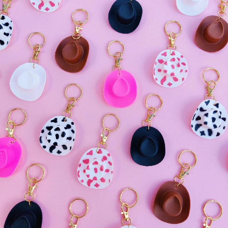 Cowgirl Hat Keychain