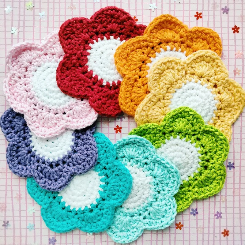 Crochet Flower Coaster