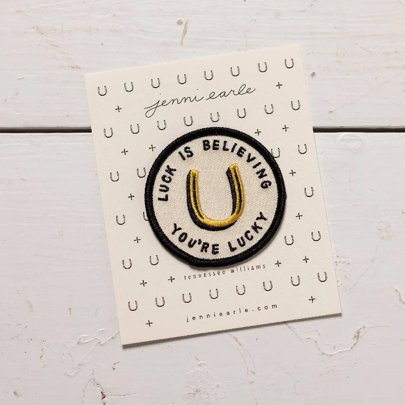 "Good Luck" Woven Patch