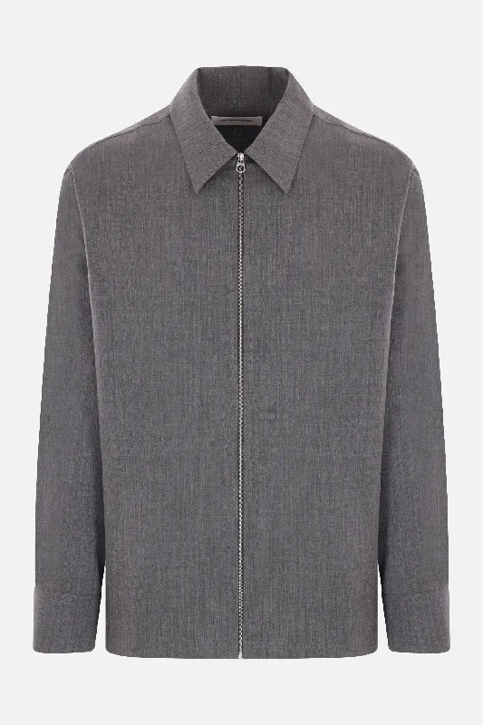 lightweight wool overshirt