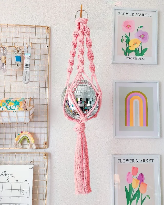 Macramé Disco Ball Hanging