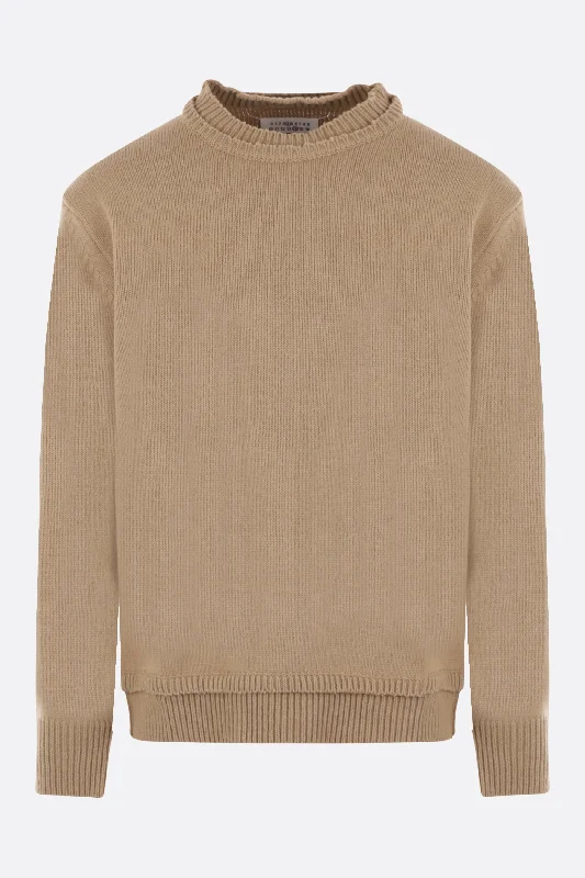 wool, cotton and linen pullover