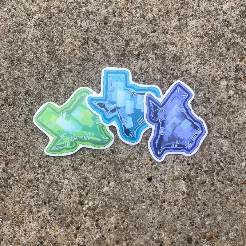 White Border Texas Sticker