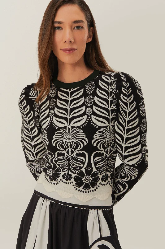 Ainika Tropical Splendor Knit Blouse