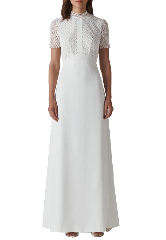 White Scarlet Open Back Wedding Dress (Pre-loved)