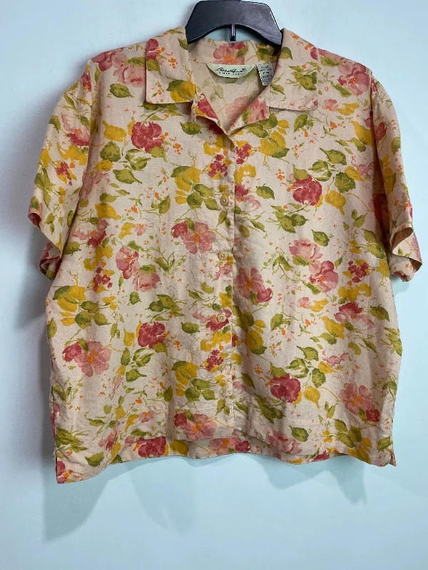 Top Short Sleeve By Eddie Bauer In Pink, Size: Xl
