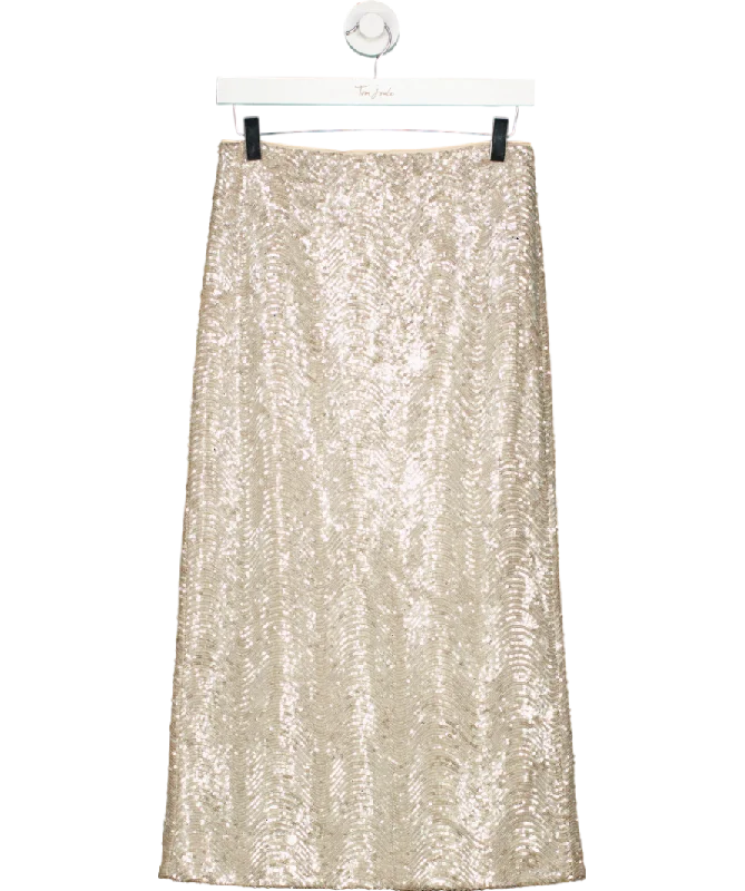 Hobbs Metallic Marlowe Sequin Skirt UK 6