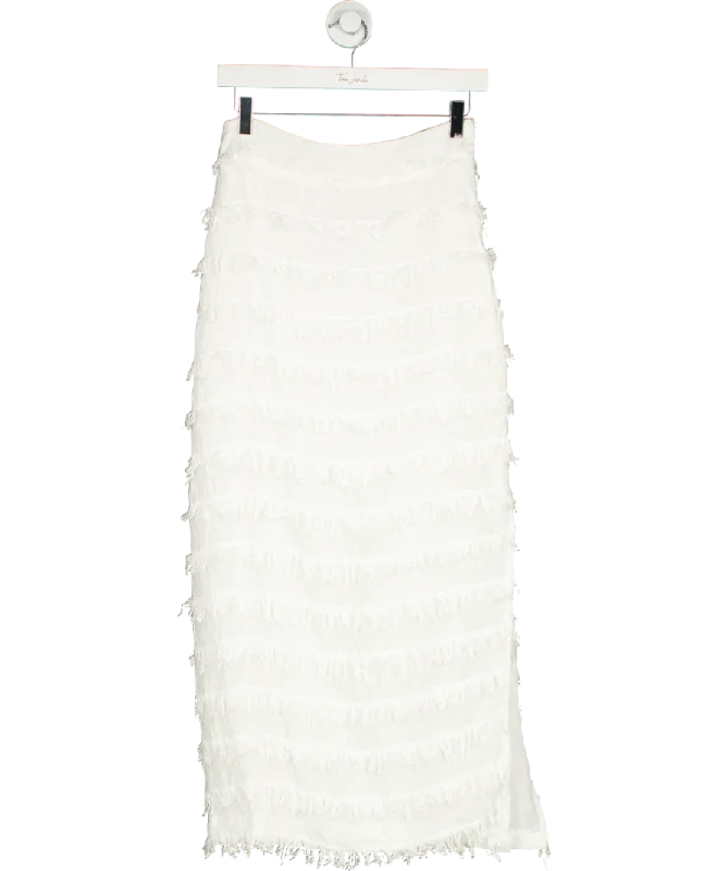 Jan & Nova White Long Skirt UK S