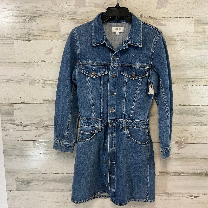 Dress Casual Short By Agolde In Blue Denim, Size: S