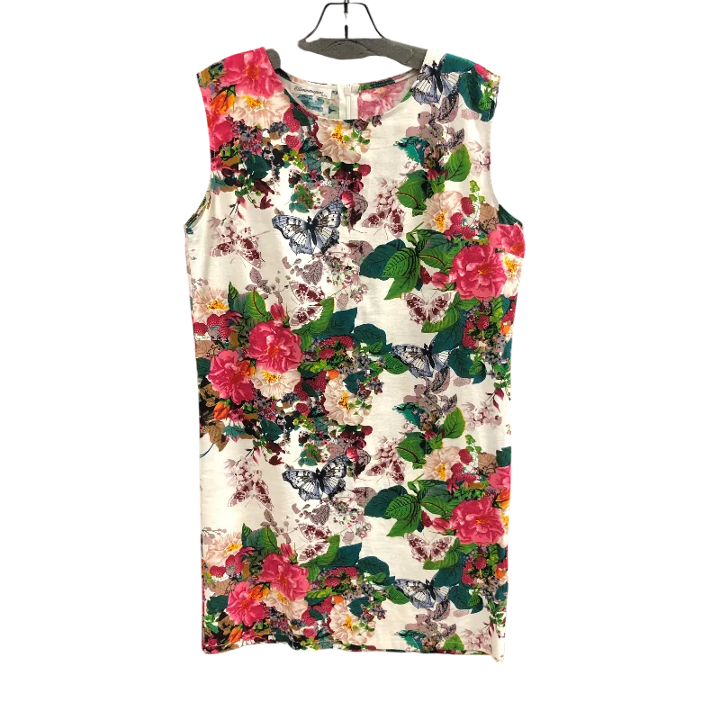 Dress Casual Short By ELISAINMAGINE In Floral Print, Size: Xl