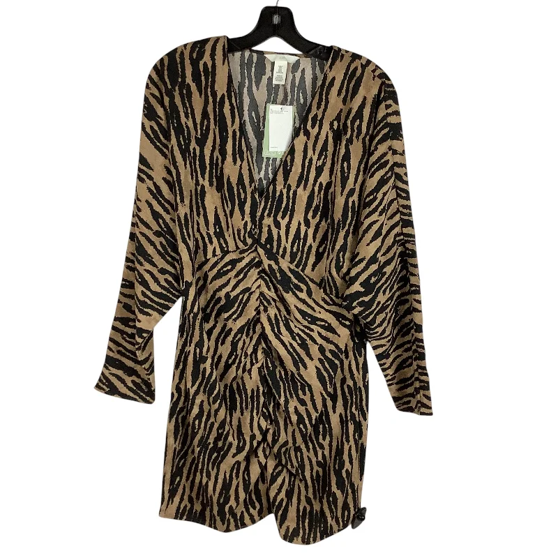 Dress Casual Short By H&m In Zebra Print, Size: M