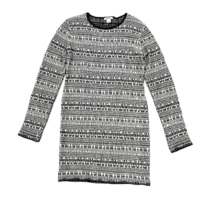 Dress Casual Short By Helmut Lang In Black & White, Size: M