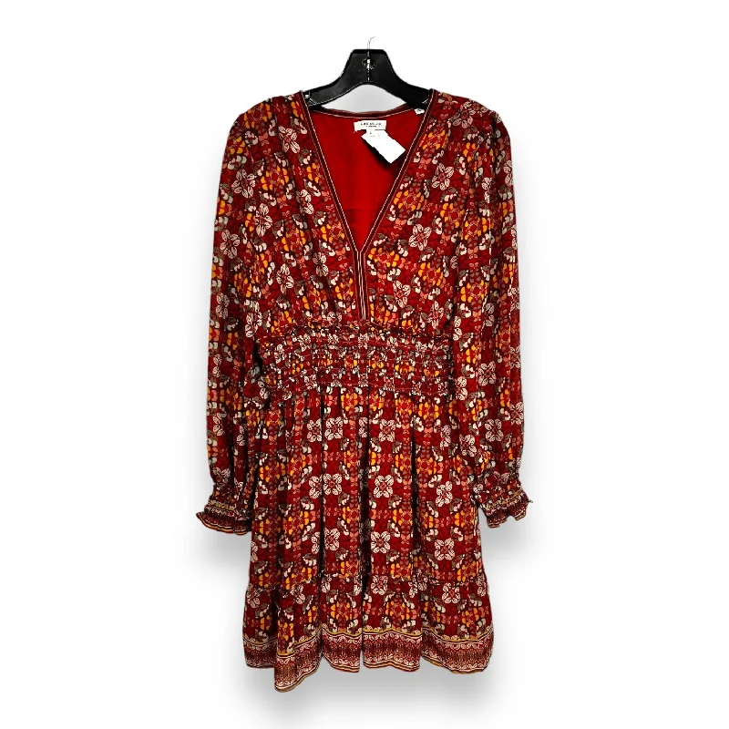 Dress Casual Short By Max Studio In Floral Print, Size: L