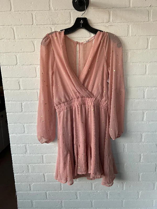 Dress Casual Short By Mi Ami In Pink, Size: S