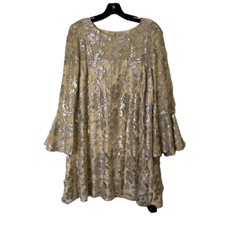 Dress Party Short By Belle Bartley Mischka In Cream, Size: 14