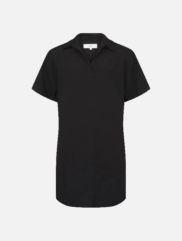 Polo Mini Dress in Black